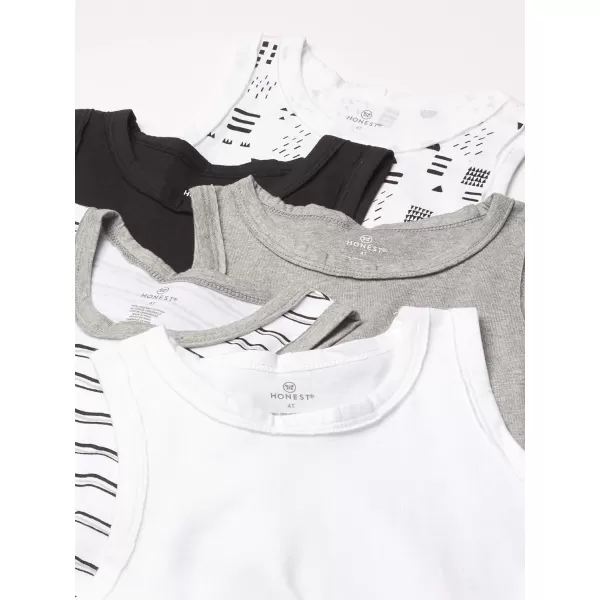 HonestBaby Muscle Tee Sleeveless TShirt Multipack Organic Cotton for Infant Baby  Toddler Unisex Boys  Girls5pack Pattern Play