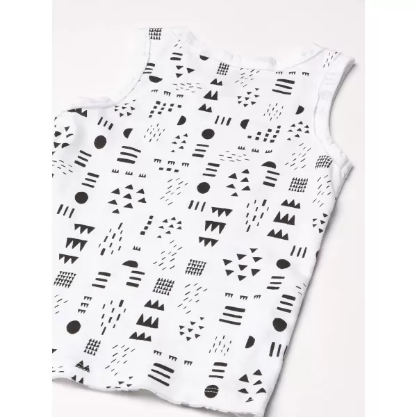 HonestBaby Muscle Tee Sleeveless TShirt Multipack Organic Cotton for Infant Baby  Toddler Unisex Boys  Girls5pack Pattern Play