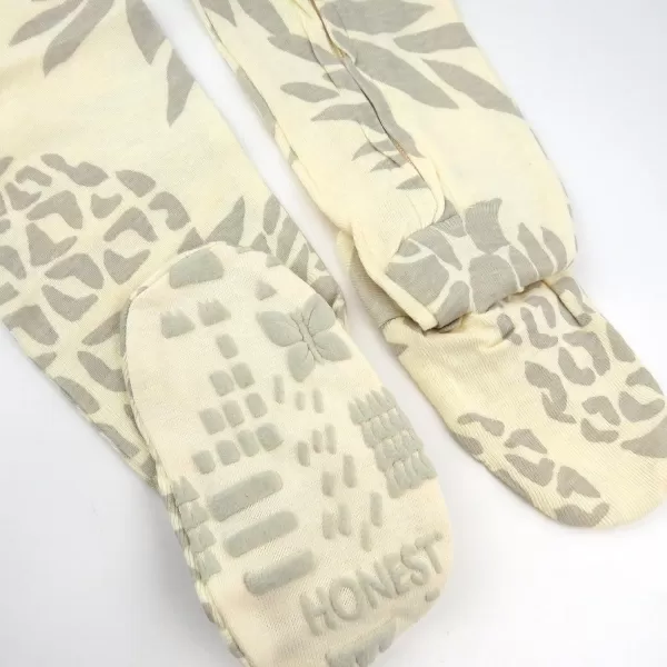 HonestBaby NonSlip Footed Pajamas OnePiece Sleeper Jumpsuit ZipFront 100 Organic Cotton Pjs for Baby Boys Legacy2pack Brown Zebra