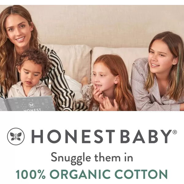HonestBaby NonSlip Footed Pajamas OnePiece Sleeper Jumpsuit ZipFront Pjs 100 Organic Cotton for Baby Girls2pack Purple Plaid