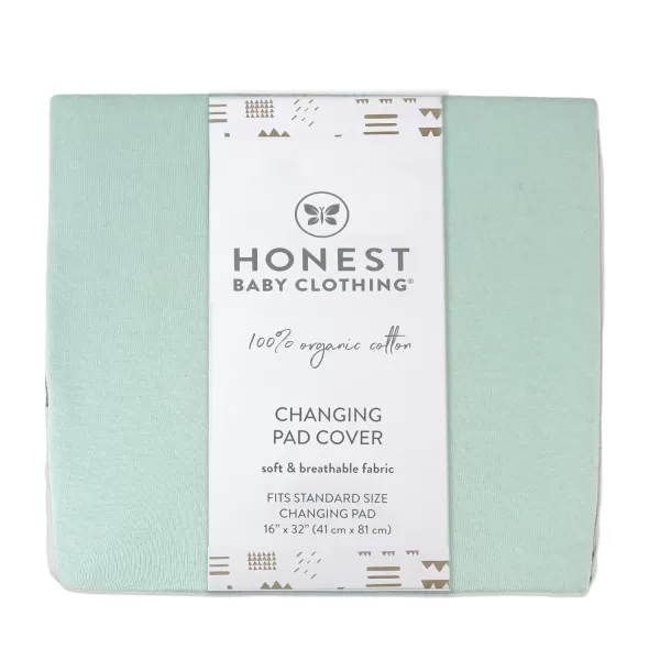 HonestBaby Organic Cotton Changing Pad Cover Sage One SizeSage One Size