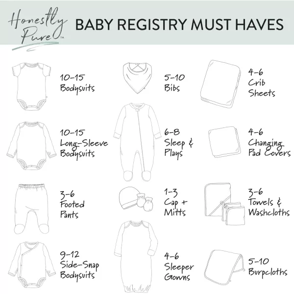 HonestBaby Organic Cotton Changing Pad Cover Sage One SizeSage One Size