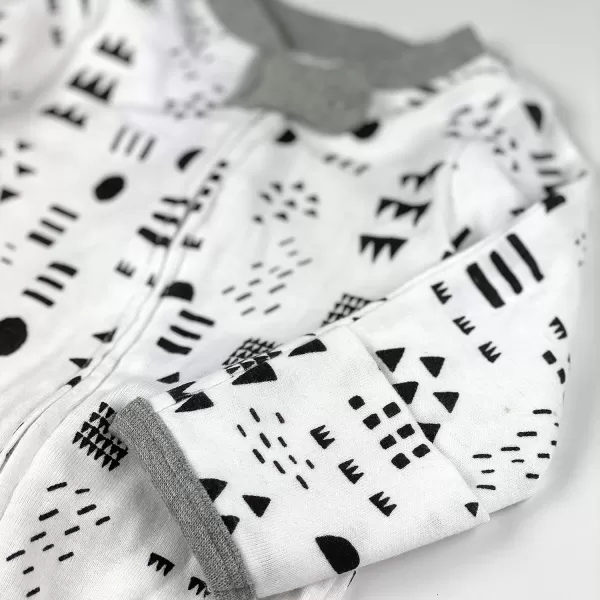 HonestBaby Sleep and Play Footed Pajamas OnePiece Sleeper Jumpsuit Zipfront PJs Organic Cotton for Baby Boys Unisex1 Pattern Play