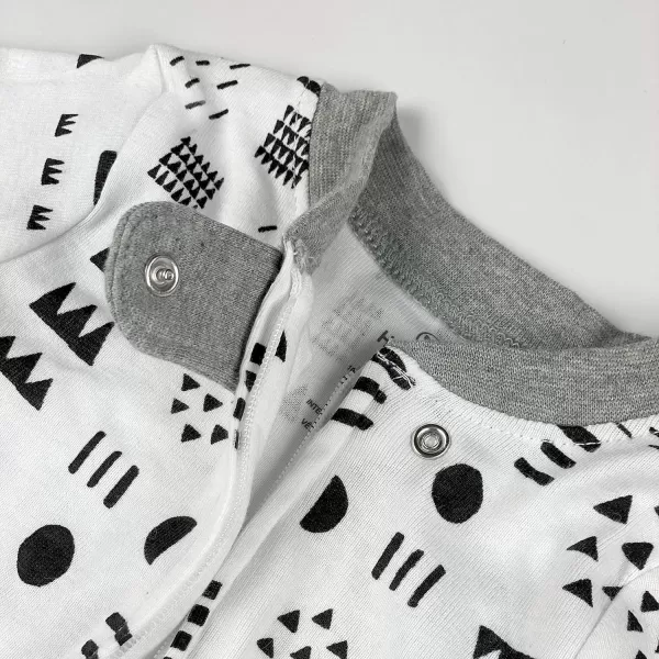 HonestBaby Sleep and Play Footed Pajamas OnePiece Sleeper Jumpsuit Zipfront PJs Organic Cotton for Baby Boys Unisex1 Pattern Play