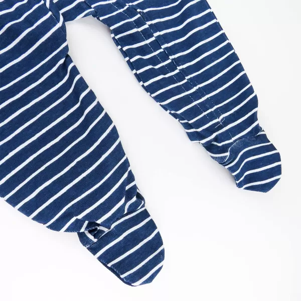 HonestBaby Sleep and Play Footed Pajamas OnePiece Sleeper Jumpsuit Zipfront PJs Organic Cotton for Baby Boys Unisex2 Crabs