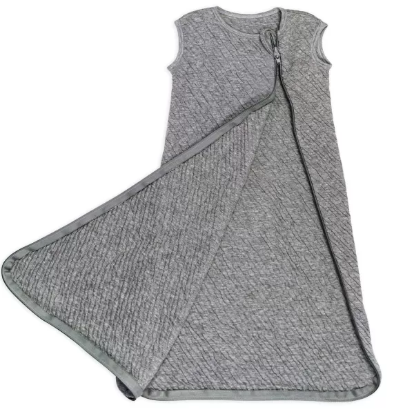 HonestBaby Wearable Blankets Sleeping Bags Swaddle Transition 100 Organic Cotton for Infant Baby Boys Girls Unisex Sage MediumGray Heather Small