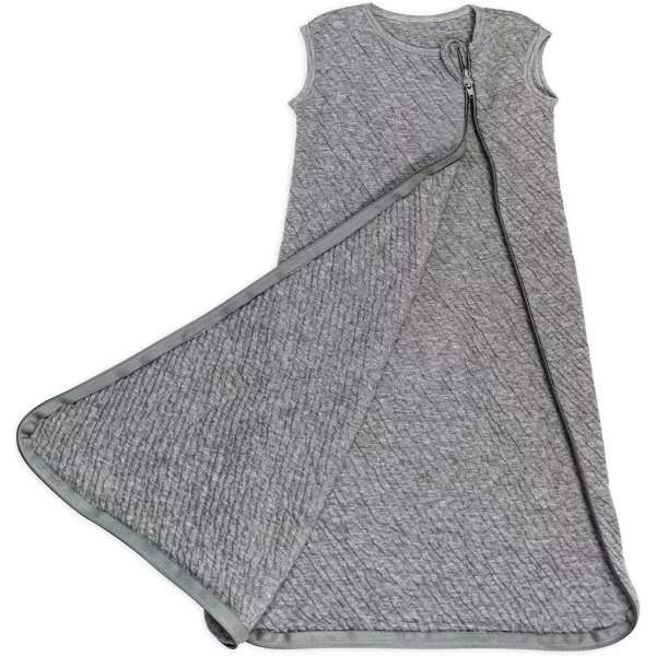HonestBaby Wearable Blankets Sleeping Bags Swaddle Transition 100 Organic Cotton for Infant Baby Boys Girls UnisexGray Heather