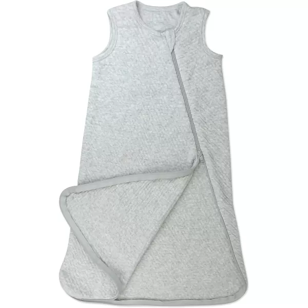 HonestBaby Wearable Blankets Sleeping Bags Swaddle Transition 100 Organic Cotton for Infant Baby Boys Girls UnisexLight Gray Heather