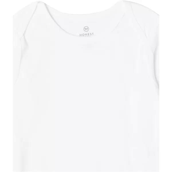 HonestBaby babyboys Long Sleeve Bodysuits Multipack Organic Cotton for Infant Baby Boys4pack Bright White
