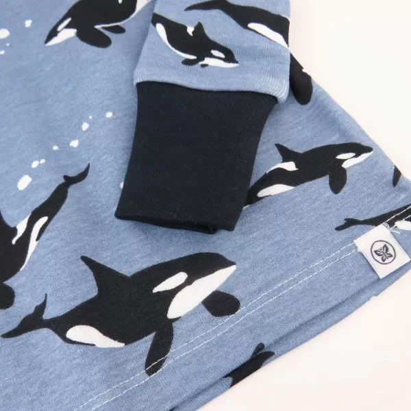 HonestBaby boys Multipack 2piece Pajamas Sleepwear Pjs 100 Organic Cotton for Infant Baby and Toddler Boys UnisexDolphins
