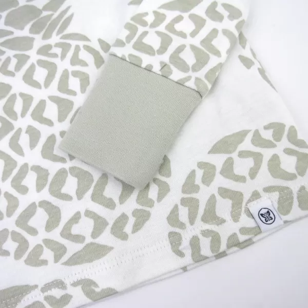 HonestBaby boys Multipack 2piece Pajamas Sleepwear Pjs 100 Organic Cotton for Infant Baby and Toddler Boys UnisexPineapple Leaf Ivory