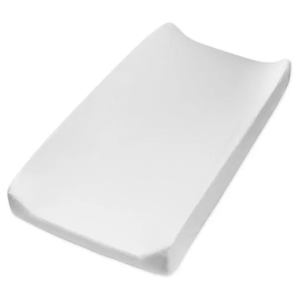 HonestBaby Boys Organic Cotton Changing Pad Cover Black One SizeBright White One Size