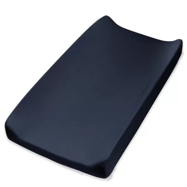 HonestBaby Boys Organic Cotton Changing Pad Cover Black One SizeDark Navy One Size