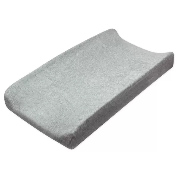 HonestBaby Boys Organic Cotton Changing Pad Cover Black One SizeGray Heather One Size