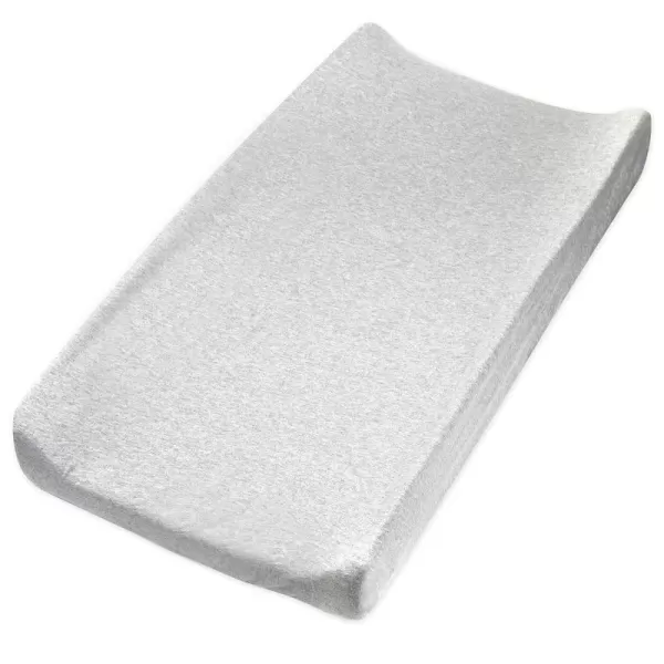 HonestBaby Boys Organic Cotton Changing Pad Cover Black One SizeLight Gray Heather One Size