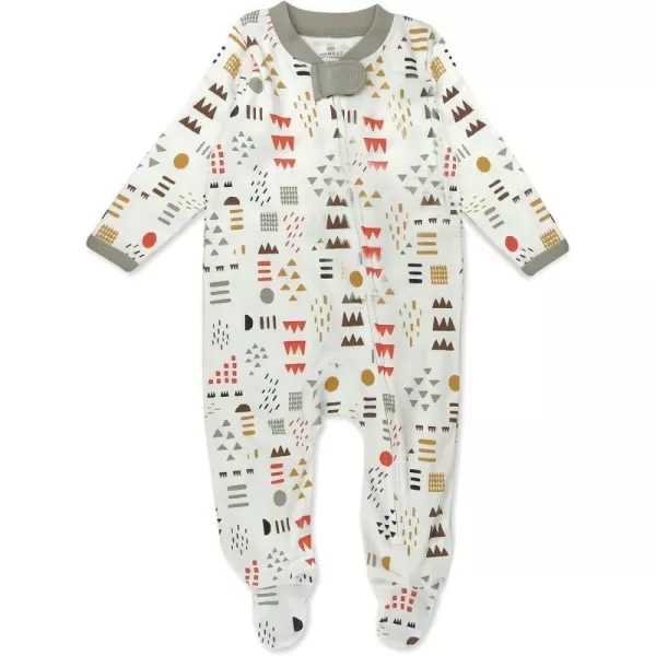 HonestBaby Footed Sleep amp Play Pajamas Organic Cotton for Infant Baby Boys LEGACY1 Multi Colored Pattern Play