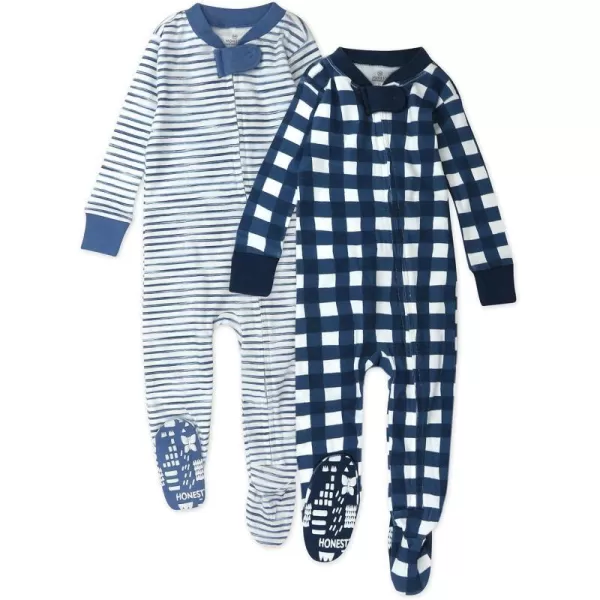 2-pack Navy Painted Buffalo Check