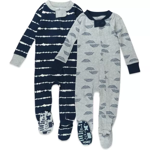 2-pack Shibori Stripe Navy
