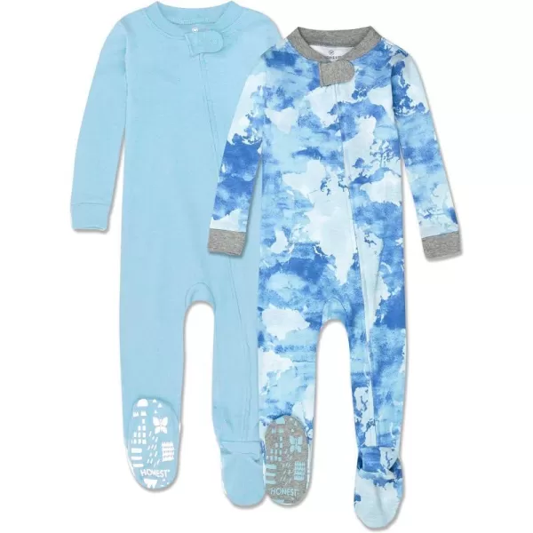 2-pack Watercolor World/Teal Blue