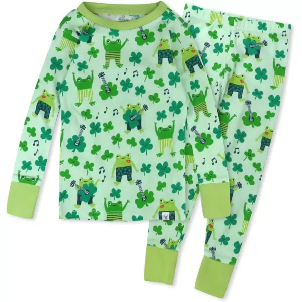 HonestBaby boys Multipack 2piece Pajamas Sleepwear Pjs 100 Organic Cotton for Infant Baby and Toddler Boys UnisexSt Pats Boy