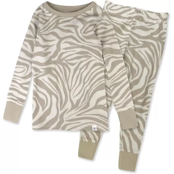 HonestBaby boys Multipack 2piece Pajamas Sleepwear Pjs 100 Organic Cotton for Infant Baby and Toddler Boys UnisexZanzibar Zebra