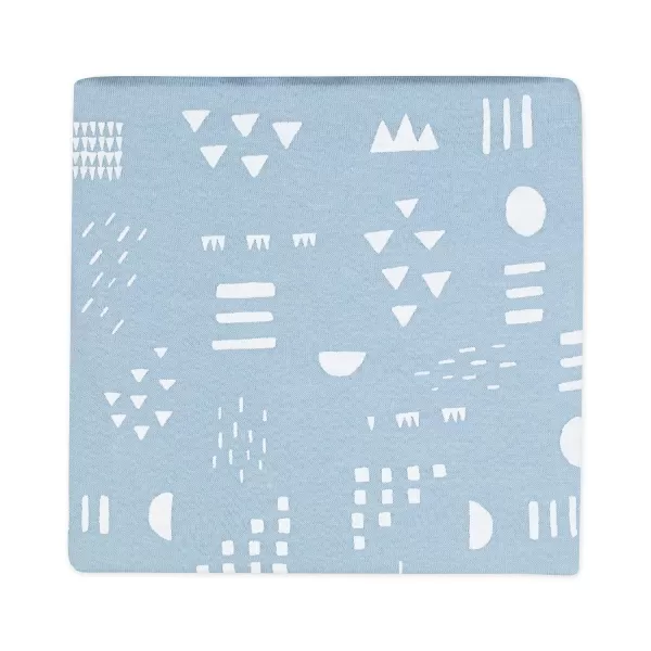 HonestBaby 2Piece Organic Cotton Printed amp Terry Changing Pad Cover Set Watercolor World One Size D2BDROne Size Pattern Play Light Blue