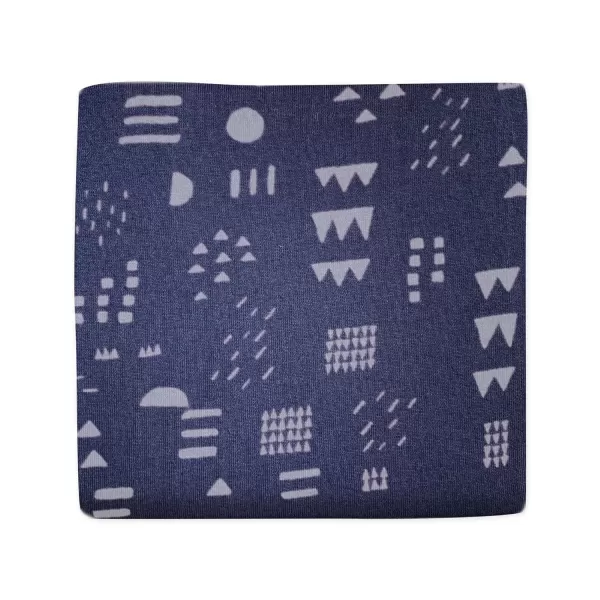 HonestBaby 2Piece Organic Cotton Printed amp Terry Changing Pad Cover Set Watercolor World One Size D2BDROne Size Pattern Play Navy