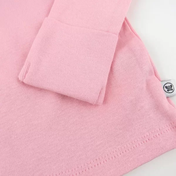 HonestBaby 3Pack Long Sleeve SideSnap Kimono Tops Newborn for Infant Boys Girls Unisex Baby 100 Organic CottonRose Blossom