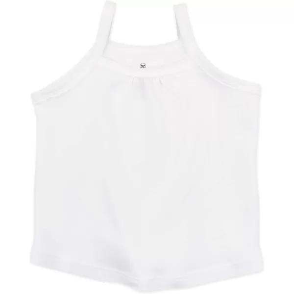 HonestBaby 5Pack Cami Tops Sleeveless TShirts 100 Organic Cotton for Infant and Toddler Baby Girls LegacyRose Blossom