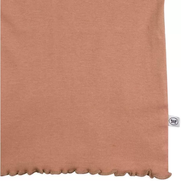 HonestBaby Baby Girls Organic Cotton Rib Short Sleeve TShirt LegacyRoebuck