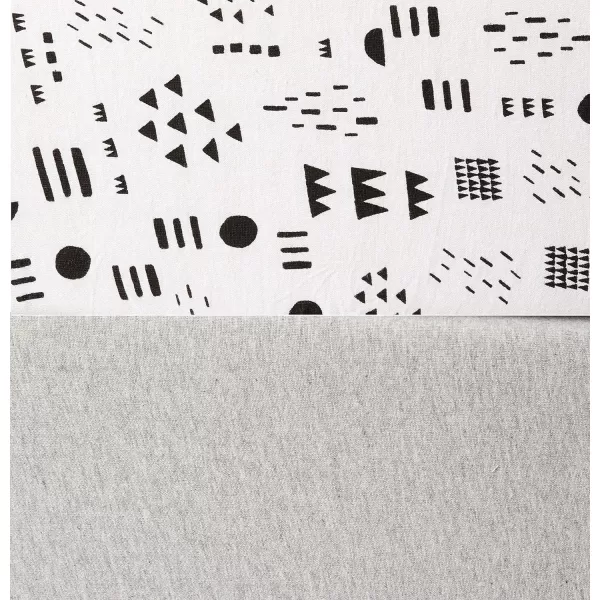 HonestBaby Boys Organic Cotton Changing Pad Cover Blue Painted Buffalo Check One Size2Piece Pattern PlayHeather Gray One Size
