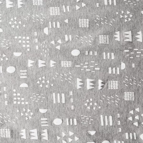 HonestBaby Boys Organic Cotton Changing Pad Cover Blue Painted Buffalo Check One SizePattern Play Gray Heather One Size
