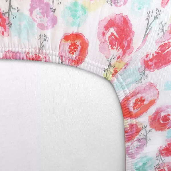 HonestBaby Boys Organic Cotton Changing Pad Cover Blue Painted Buffalo Check One SizeRose Blossom One Size