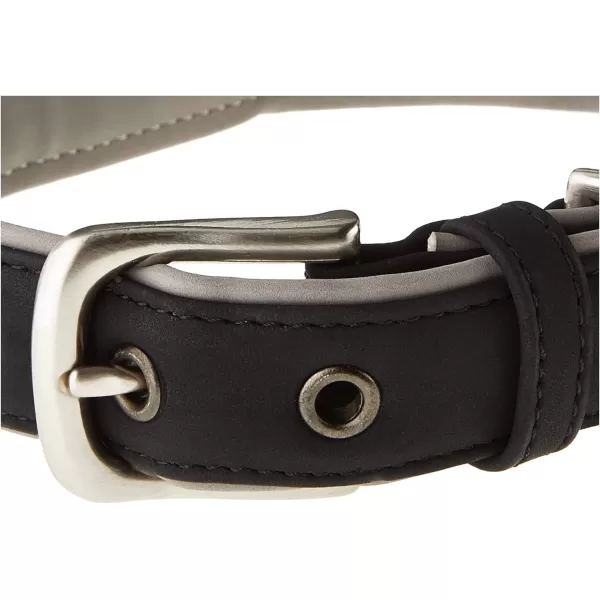 HonestBaby Collars and Leash Sets Braided and Vegan Suede for Dogs Organic Cotton for Pets BlackBlack XSmallBlackGray Padded Collar Medium