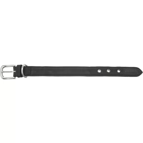 HonestBaby Collars and Leash Sets Braided and Vegan Suede for Dogs Organic Cotton for Pets BlackBlack XSmallBlackGray Padded Collar XXSmall