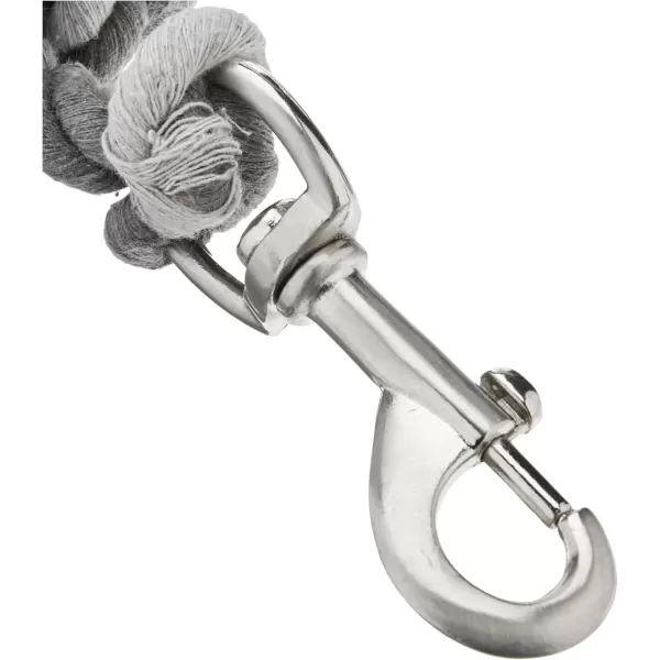 HonestBaby Collars and Leash Sets Braided and Vegan Suede for Dogs Organic Cotton for Pets BlackBlack XSmallLight GrayDark Gray Cotton Leash with Handle One Size