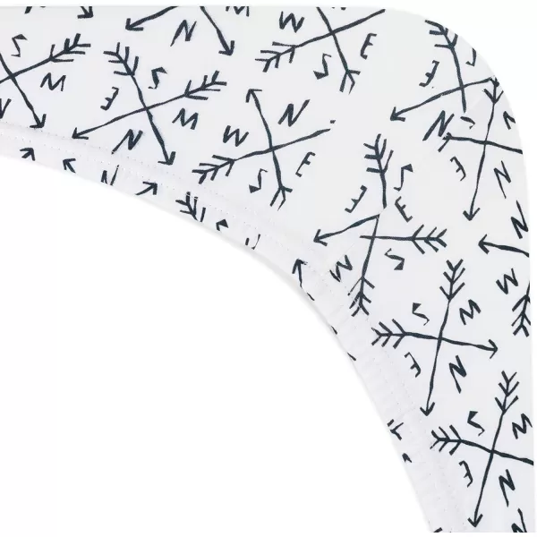 HonestBaby Fitted Crib Sheets Fits Standard Mattress Bassinet Mini Prints 100 Organic Cotton Baby Boys Girls Unisex1 Compass