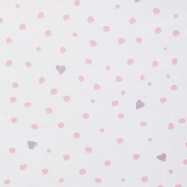 HonestBaby Fitted Crib Sheets Fits Standard Mattress Bassinet Mini Prints 100 Organic Cotton Baby Boys Girls Unisex1 Love Dot