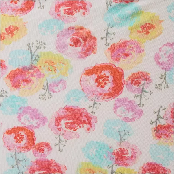 HonestBaby Fitted Crib Sheets Fits Standard Mattress Bassinet Mini Prints 100 Organic Cotton Baby Boys Girls Unisex1 Rose Blossom