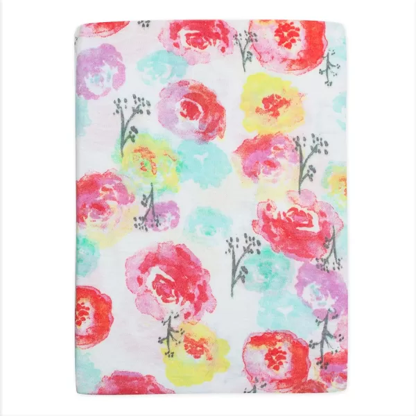 HonestBaby Fitted Crib Sheets Fits Standard Mattress Bassinet Mini Prints 100 Organic Cotton Baby Boys Girls Unisex1 Rose Blossom