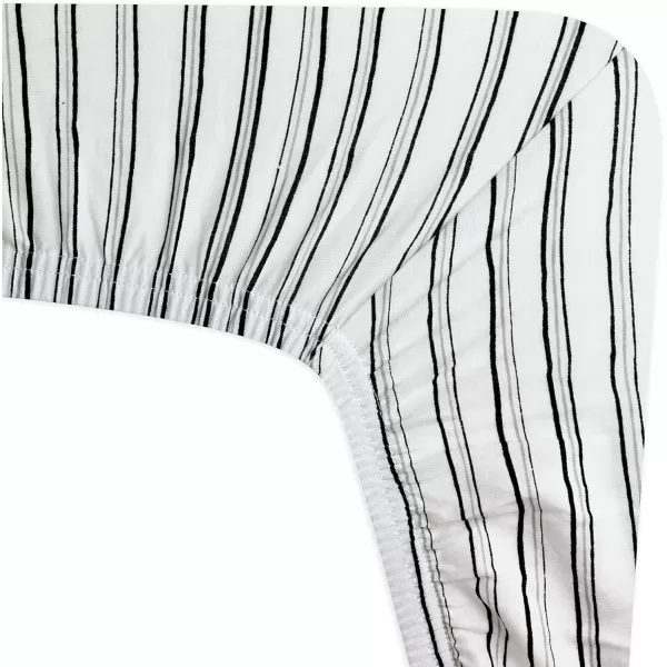 HonestBaby Fitted Crib Sheets Fits Standard Mattress Bassinet Mini Prints 100 Organic Cotton Baby Boys Girls Unisex1 Sketchy Stripe