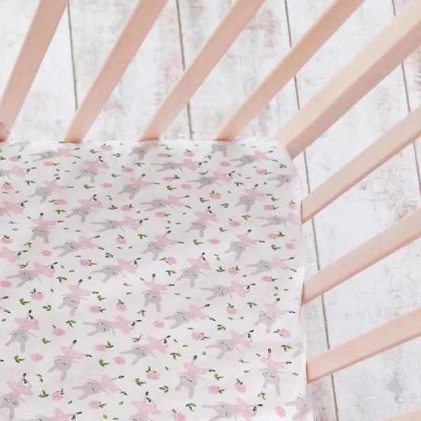 HonestBaby Fitted Crib Sheets Fits Standard Mattress Bassinet Mini Prints 100 Organic Cotton Baby Boys Girls Unisex1 Tutu Cute