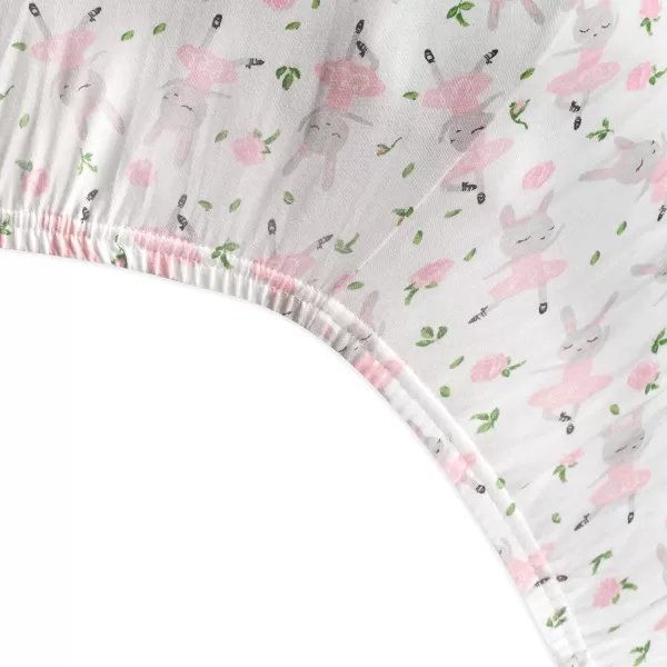 HonestBaby Fitted Crib Sheets Fits Standard Mattress Bassinet Mini Prints 100 Organic Cotton Baby Boys Girls Unisex1 Tutu Cute