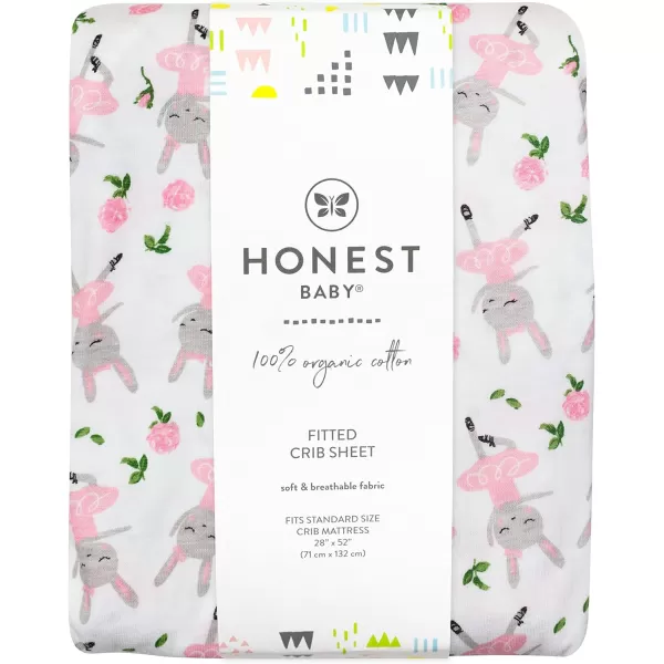 HonestBaby Fitted Crib Sheets Fits Standard Mattress Bassinet Mini Prints 100 Organic Cotton Baby Boys Girls Unisex1 Tutu Cute