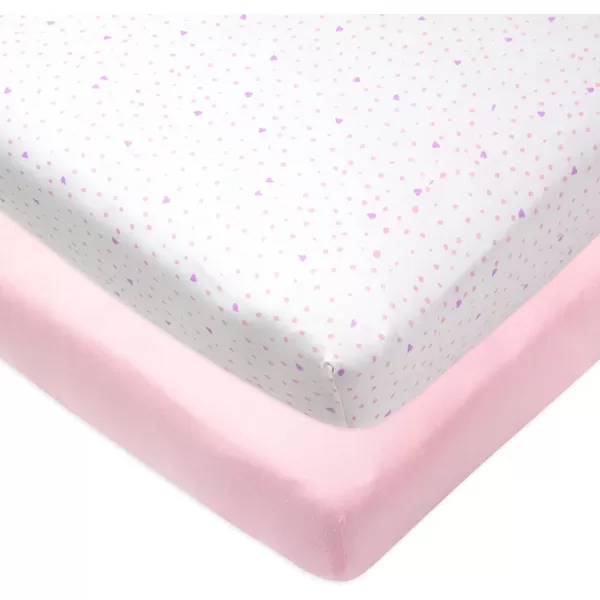 HonestBaby Fitted Crib Sheets Fits Standard Mattress Bassinet Mini Prints 100 Organic Cotton Baby Boys Girls Unisex2 Lovedot