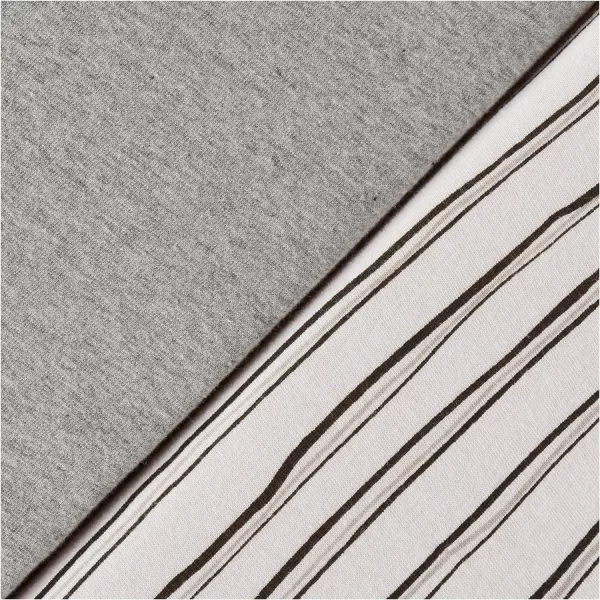 HonestBaby Fitted Crib Sheets Fits Standard Mattress Bassinet Mini Prints 100 Organic Cotton Baby Boys Girls Unisex2 Sketchystripe