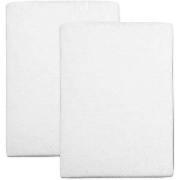 HonestBaby Fitted Crib Sheets Fits Standard Mattress Bassinet Mini Solids 100 Organic Cotton Baby Boys Girls Unisex1 Bright White Fitted Crib Sheet