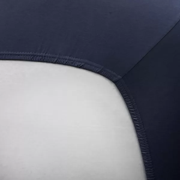 HonestBaby Fitted Crib Sheets Fits Standard Mattress Bassinet Mini Solids 100 Organic Cotton Baby Boys Girls Unisex1 Dark Navy Bassinet Sheet