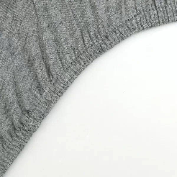 HonestBaby Fitted Crib Sheets Fits Standard Mattress Bassinet Mini Solids 100 Organic Cotton Baby Boys Girls Unisex1 Gray Heather Bassinet Sheet