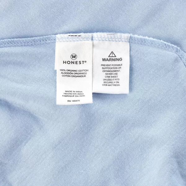 HonestBaby Fitted Crib Sheets Fits Standard Mattress Bassinet Mini Solids 100 Organic Cotton Baby Boys Girls Unisex1 Kentucky Blue Fitted Crib Sheet